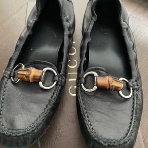 Authentic Gucci Horsebit Loafers Black US6.5